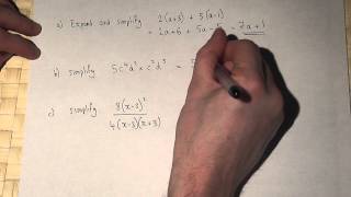 Algebra  brackets powers and algebraic fractions [upl. by Hilaire513]