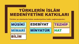 MEDENİYETİ OLUŞTURAN UNSURLAR NELERDİR 2 HAFTA [upl. by Dall]