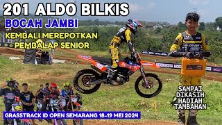 Aldo Biklis Kembali Bikin Ulah Permalukan Pembalap Senior Grasstrack ID Open 2024 Semarang [upl. by Aldin49]