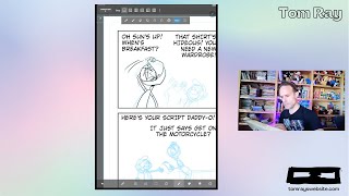 Drawing Funny Books A Live Comic Drawing Session [upl. by Dyna270]