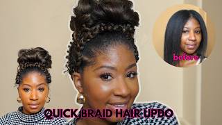 Braid Hair Updo Youtube Video [upl. by Nnahgaem]