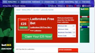 How To Claim £25 Free Bets With Ladbrokes [upl. by Atinrev]