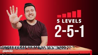 5 Levels Of The 251 Piano Lesson [upl. by Fariss937]