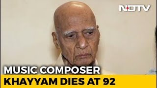 Music Composer Mohammed Zahur Khayyam Hashmi Dies At 92 [upl. by Home]