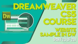 Dreamweaver CS5 tutorials in UrduHindi part 20 website sample in dw [upl. by Anirec638]