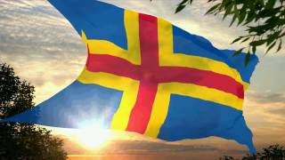 Flag and anthem of the Åland Islands [upl. by Roinuj]