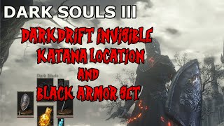 DARK SOULS 3 DARKDRIFT KATANABLACK ARMOR SET LOCATION [upl. by Aldo]