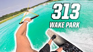 WAKEBOARDING AT 313 WAKE PARK  LITHUANIA [upl. by Zonnya17]