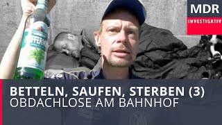 Betteln Saufen Sterben 3 – Obdachlose am Bahnhof  Doku [upl. by Emmye]