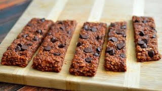 Vegan Chocolate Chip Breakfast Oatmeal Bars Chewy [upl. by Nedloh]