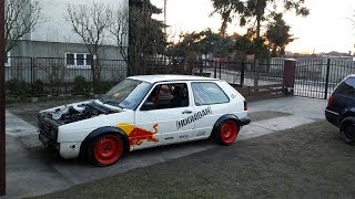 RedBull Stance Golf MK2 19 TDI AFN  Straight pipe rev limiter przelot popcorn [upl. by Yelrac]