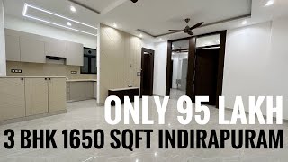 3 BHK READY TO MOVE IN INDIRAPURAM 🔥GYAN KHAND NEAR VAISHALI METRO 🚈 [upl. by Verbenia260]