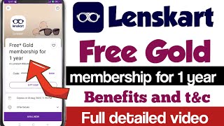 Lenskart free gold membership  lenskart membership free mai kaise le Lenskart gold free for 1 year [upl. by Hannala]