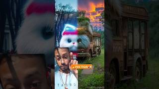 🔥Cat Fire Truck 🚛 funny recation short green screen funny cat catoon search viralshorts [upl. by Ody]