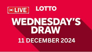 The National Lottery Lotto Draw Live results from Wednesday 11 December 2024  tonights lotto [upl. by Barimah603]