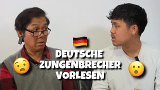 DEUTSCHE ZUNGENBRECHER VORLESEN mit KHOISPAPA😂 [upl. by Haley]