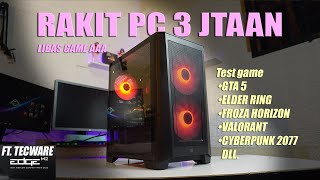 RAKIT PC 3 JUTAAN buat main GTA5 Froza Elder Ring Cyberpunk VALORANT FTTECWARE EDGE M2 PRO [upl. by Dasteel]