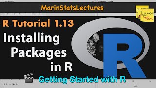 How to Install Packages in R  R Tutorial 113  MarinStatsLectures [upl. by Ashlan684]