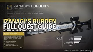 Izanagis Burden Exotic Quest Full Guide Mysterious Box Exotic Quest [upl. by Enedan]