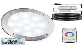 VEVOR 120V AC LED Pool Light 10in 40W RGBW Color Changing Inground Review [upl. by Rella]