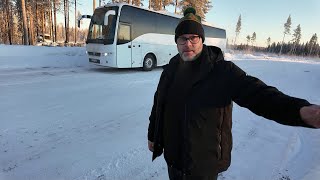 40 MINUSGRADER OCH NY BUSS  VLOGG [upl. by Eisnil]