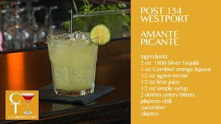 Amante Picante Cocktail with Andre Balaj of Post 154 in Westport CT [upl. by Nashner717]