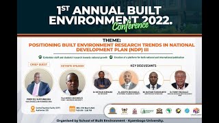 1ST ANNUAL BUILT ENVIRONMENT CONFERENCE 2022  DAY 1 [upl. by Alejoa]