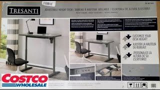 🇨🇦Tresanti Powered Adjustable Height Motorized Standing Desk CostCoSit Stand Desk Unboxing amp Setup [upl. by Assirehc777]