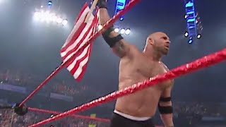 Goldberg beats two Superstars at once Raw Dec 15 2003 [upl. by Kcireddor]