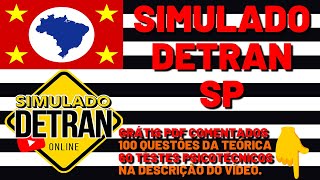 SIMULADO DETRAN SP 30 QUESTÃ•ES ATUAIS COMENTADAS DA TEÃ“RICA [upl. by Luane]