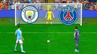 FIFA 23  MAN CITY VS PSG  PENALTY SHOOTOUT  PC NEXT GEN 4K [upl. by Naujled]