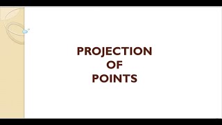 Engineering Graphics Projection of points [upl. by Nwahsir]