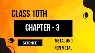 CLASS 10TH SCIENCE CHAPTER 3 PART III [upl. by Fisuoy110]