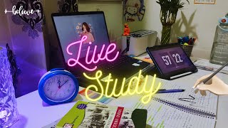 Live  Study with me  9015 pomodoro  Piano Music [upl. by Yerac]