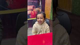 Papa sikhaye hai😛 papa fatherdaughterstatus toddler cute shortsvideo [upl. by Iek610]