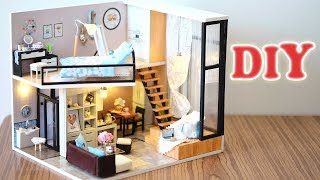 DIY Miniature Dollhouse Kit  Full House  Duplex Apartment  Relaxing Satisfying Video [upl. by Alyson]