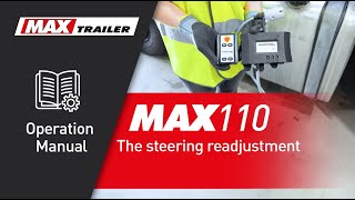 MAX110 operation manual Override steering amp steering readjustment [upl. by Aihsemaj]