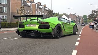 Supercars Accelerating LOUD LibertyWalk Aventador GTC4Lusso Decat M2 X6M M5 F90 amp More [upl. by Anehta]