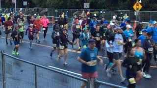 2022California International Marathon CIM start in Folsom CA [upl. by Nerehs300]