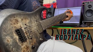 Ibanez RGD71ALPA CKF 2023  Modern Metal Demo Playthrough Aman Pratap Deo Black Shift [upl. by Accissej]