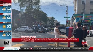 1 dead 1 injured in HaightAshbury shooting [upl. by Greenburg]