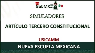 Simulador USICAMM  Artículo Tercero Constitucional 20212022 [upl. by Toole]