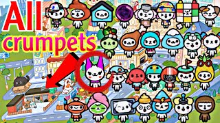 ALL CRUMPETS in TOCA BOCA 🌍Toca Life World secret crumpets [upl. by Thant]