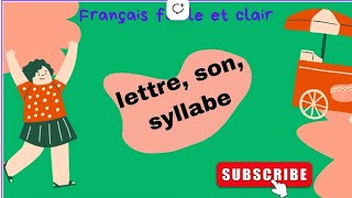 Apprendre à lire la lettre le son et la syllabe en français [upl. by Tterej984]