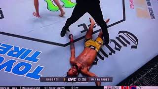 Ignacio Bahamondes Spinning Kick KO Roosevelt Roberts Full HD [upl. by Ferrigno]