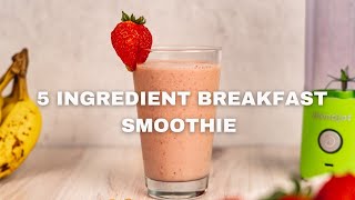 Strawberry Banana Breakfast Smoothie BlendJet Recipe [upl. by Heller]