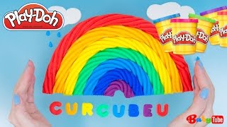 Modelăm un curcubeu din plastilină quotPlayDoh” Învățăm culorile [upl. by Enilrae721]