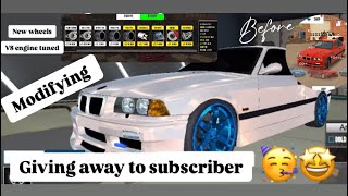 Buying a BMW Modifying It then giving it to you guys 🥳 Giveaway  Car Parking Multiplayer  cpm [upl. by Neral]