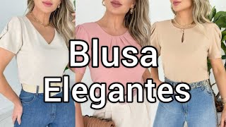 BLUSAS ELEGANTES y FINAS 2024  BLUSAS MODA 2024 MUJER [upl. by Ruperta673]