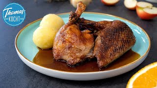 Knusprige Ente wie im Restaurant  mit einer leckeren Sauce [upl. by Ecirtnuahs]